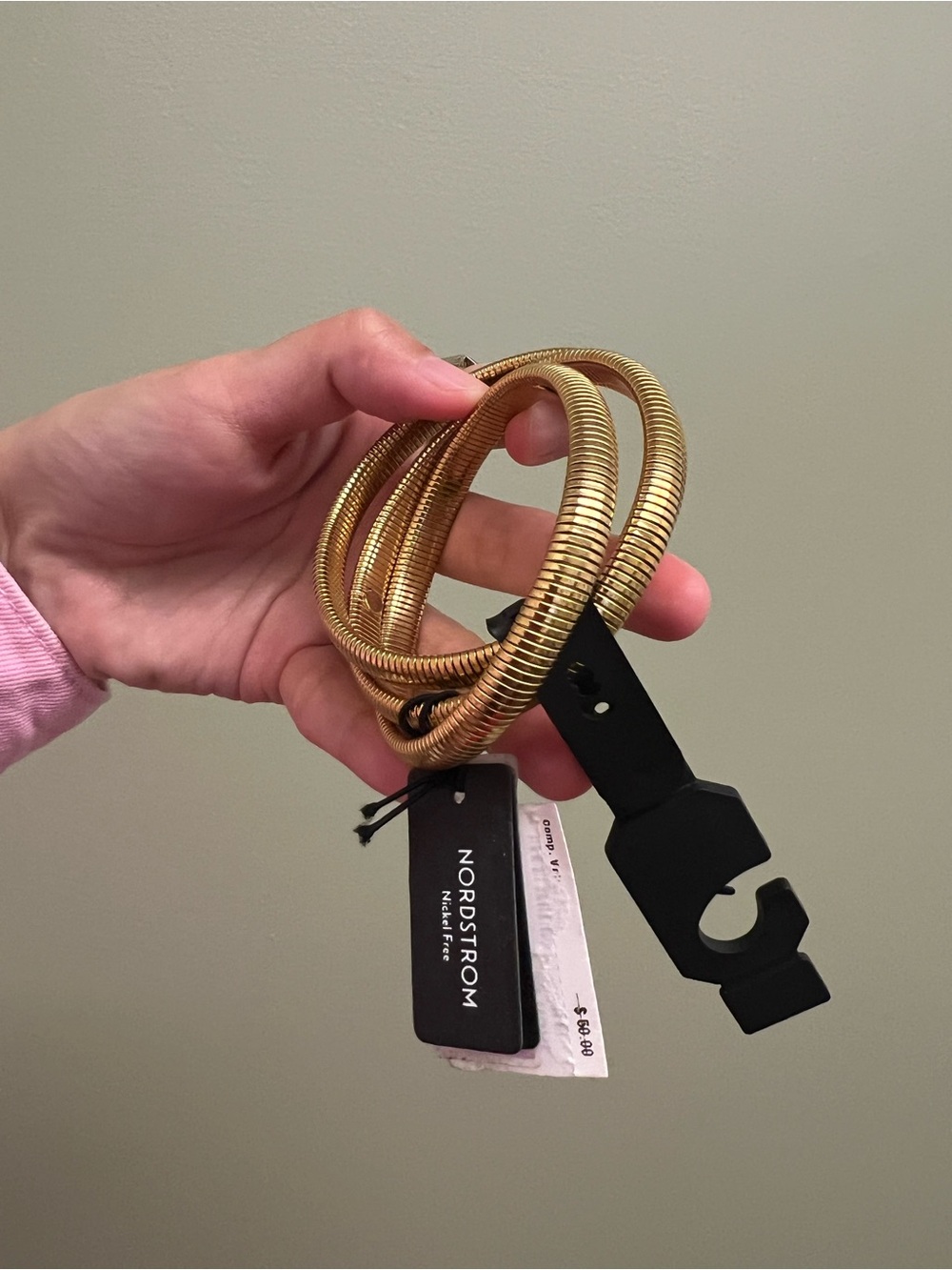 NWT Nordstrom triple set gold bracelet